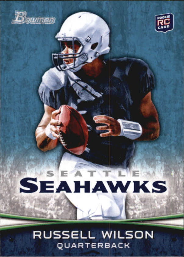 2012 Bowman #116B Russell Wilson SP/dropping back