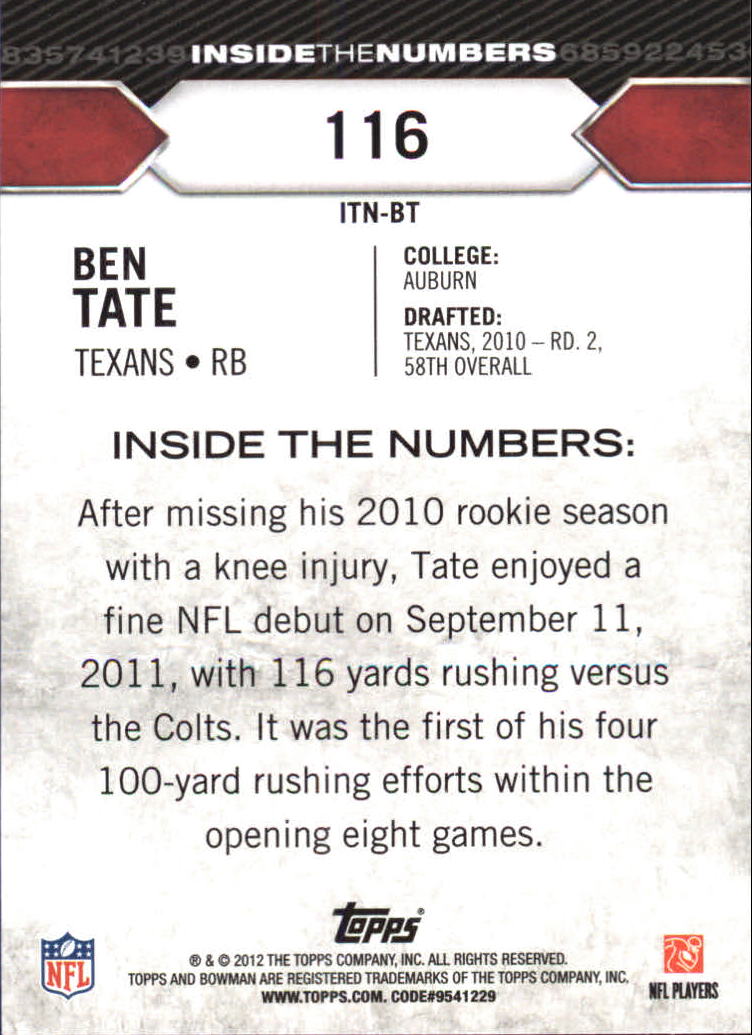 A4654- 2012 Bowman Football Assorted Insert Cards -You Pick- 15+ FREE US SHIP - Picture 128 of 162