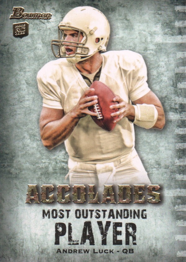 2012 Bowman Accolades #BACAL Andrew Luck