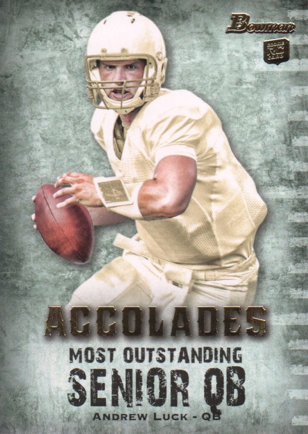 2012 Bowman Accolades #BACAL3 Andrew Luck