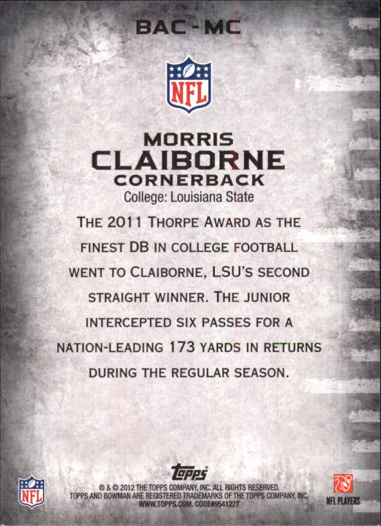 A4654- 2012 Bowman Football Assorted Insert Cards -You Pick- 15+ FREE US SHIP - Picture 11 of 162