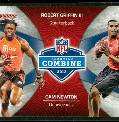 2012 Bowman Combine Competition #CCGN Robert Griffin III/Cam Newton