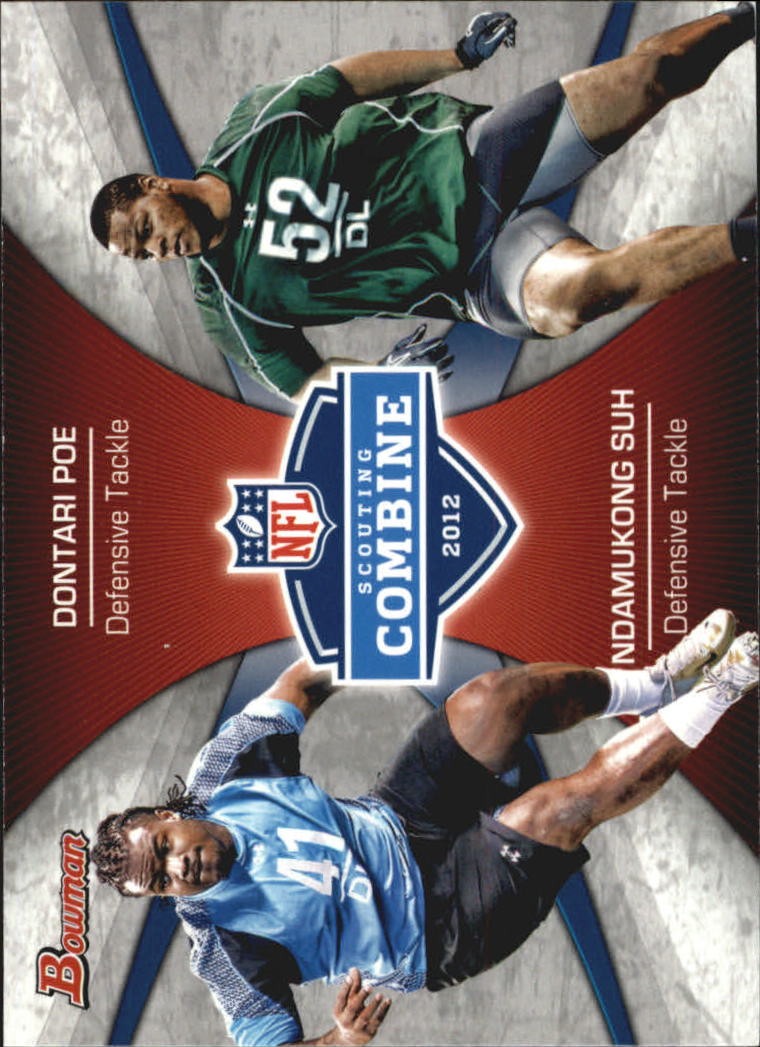 2012 Bowman Combine Competition #CCPS Dontari Poe/Ndamukong Suh