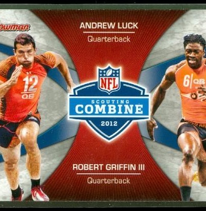 2012 Bowman Combine Competition #CCLG Andrew Luck/Robert Griffin III
