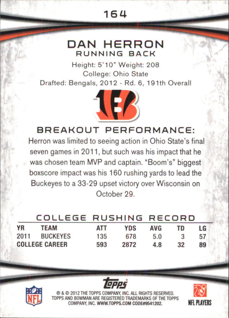 A4654- 2012 Bowman Football Assorted Insert Cards -You Pick- 15+ FREE US SHIP - Picture 102 of 162