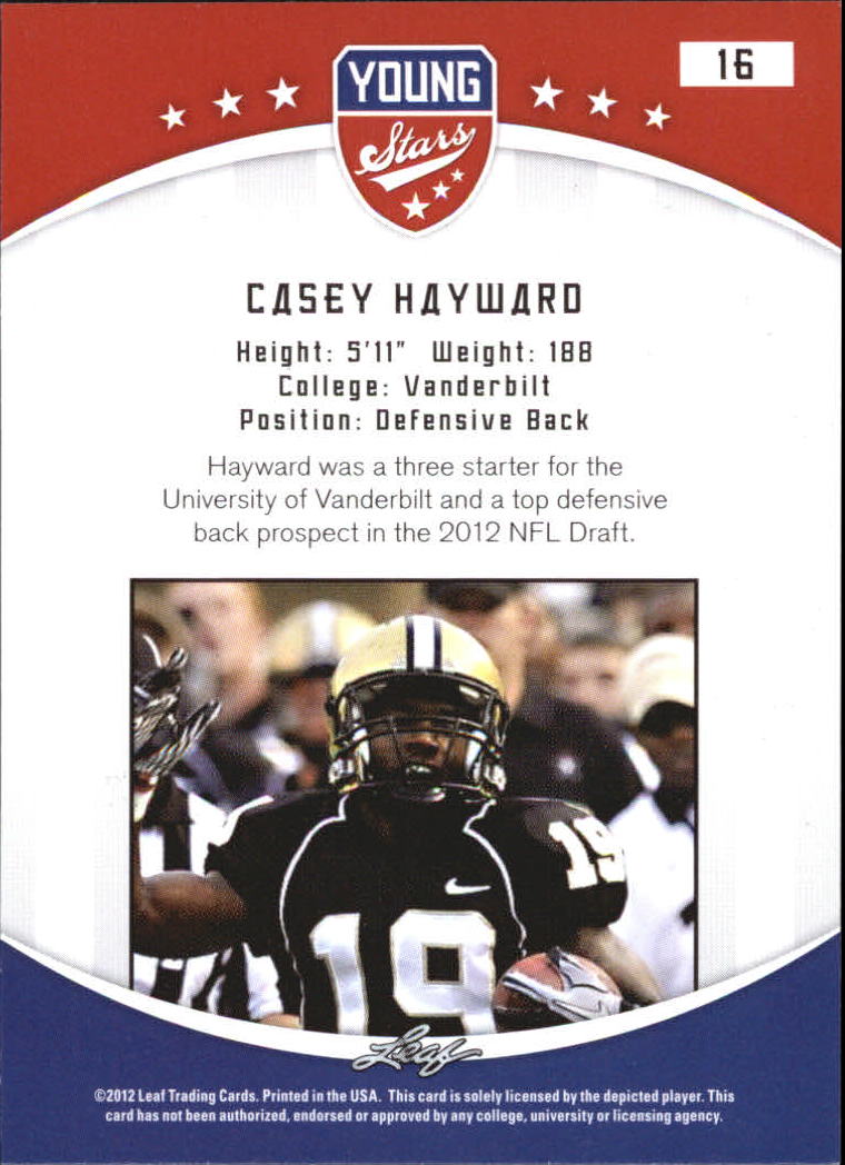 B5874- 2012 Leaf Young Stars Draft FB Cards 1-100 -You Pick- 15+ FREE US SHIP - Picture 33 of 195