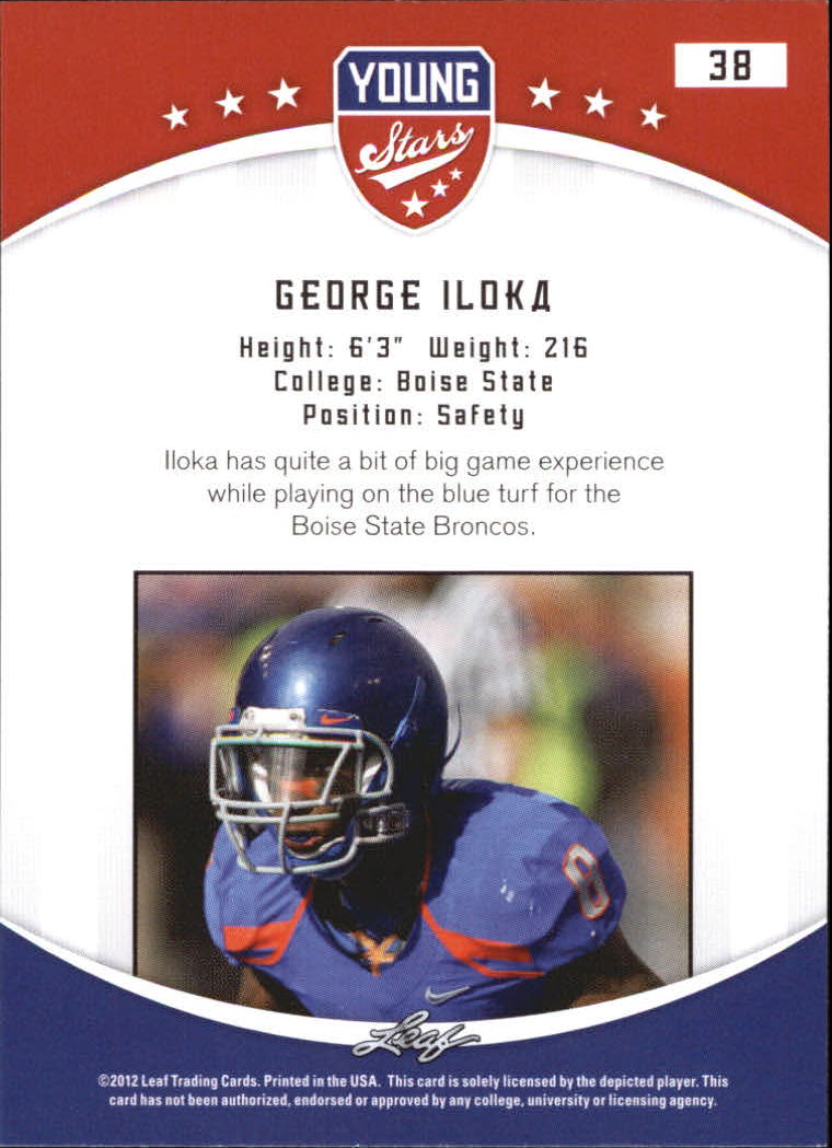 B5874- 2012 Leaf Young Stars Draft FB Cards 1-100 -You Pick- 15+ FREE US SHIP - Picture 77 of 195