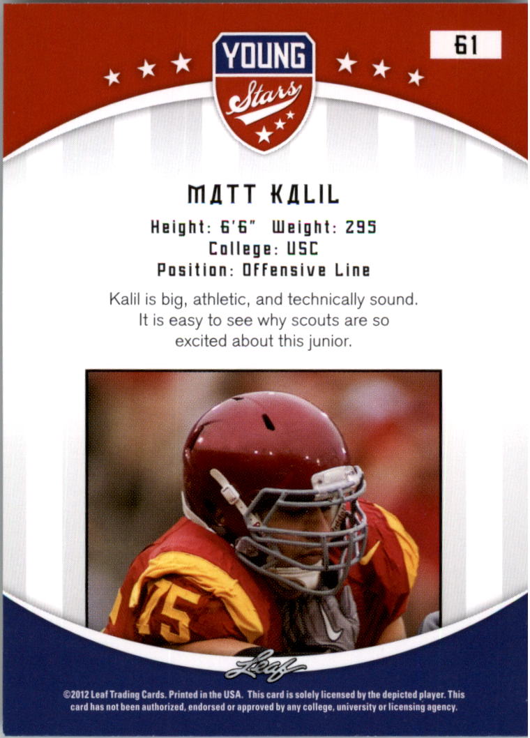 B5874- 2012 Leaf Young Stars Draft FB Cards 1-100 -You Pick- 15+ FREE US SHIP - Picture 119 of 195