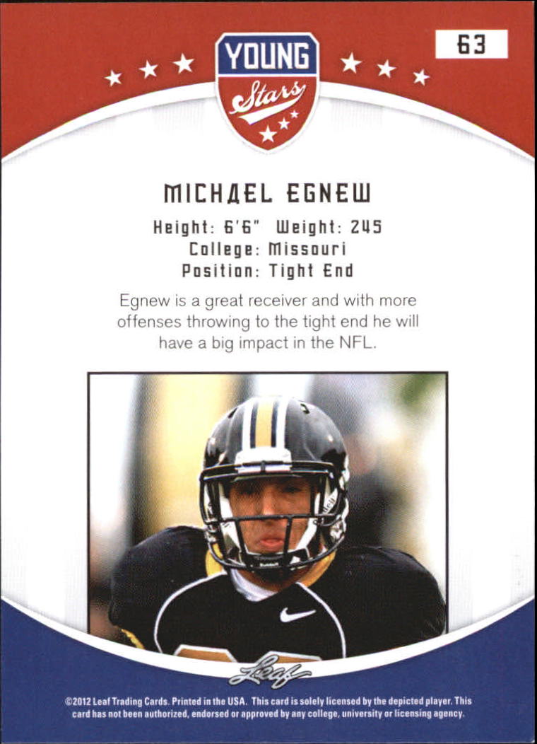 B5874- 2012 Leaf Young Stars Draft FB Cards 1-100 -You Pick- 15+ FREE US SHIP - Picture 123 of 195
