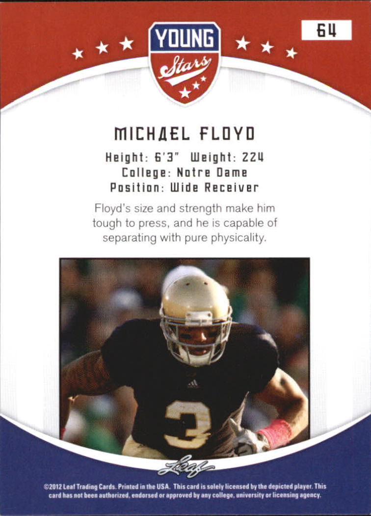 B5874- 2012 Leaf Young Stars Draft FB Cards 1-100 -You Pick- 15+ FREE US SHIP - Picture 125 of 195