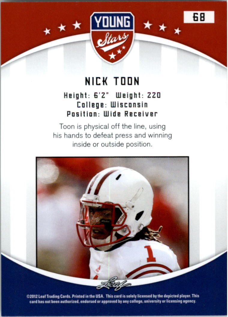 B5874- 2012 Leaf Young Stars Draft FB Cards 1-100 -You Pick- 15+ FREE US SHIP - Picture 133 of 195