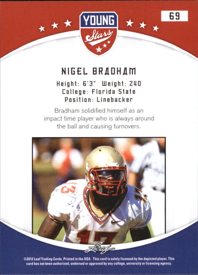B5874- 2012 Leaf Young Stars Draft FB Cards 1-100 -You Pick- 15+ FREE US SHIP - Picture 135 of 195