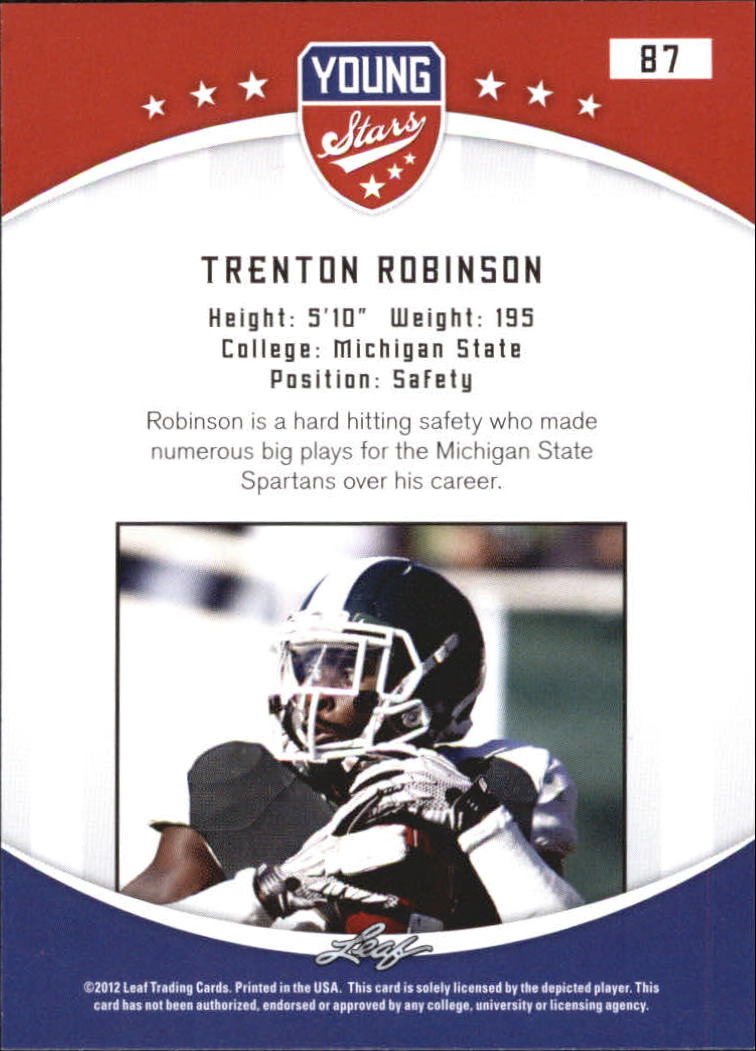 B5874- 2012 Leaf Young Stars Draft FB Cards 1-100 -You Pick- 15+ FREE US SHIP - Picture 169 of 195