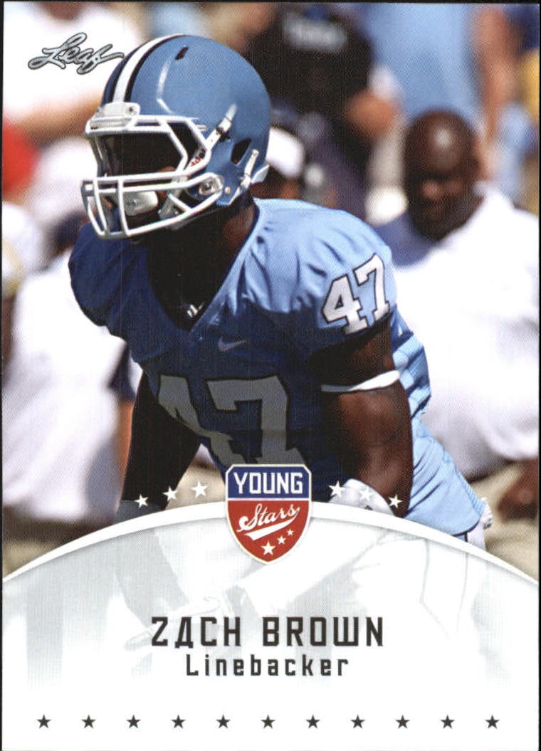 2012 Leaf Young Stars Draft #90 Zach Brown