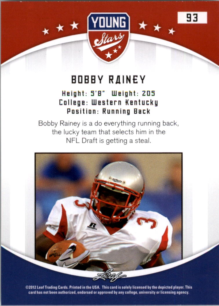 B5874- 2012 Leaf Young Stars Draft FB Cards 1-100 -You Pick- 15+ FREE US SHIP - Picture 181 of 195