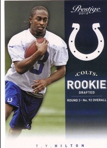 2012 Prestige #284 T.Y. Hilton RC