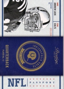 2012 Prestige NFL Passport #2 Andrew Luck