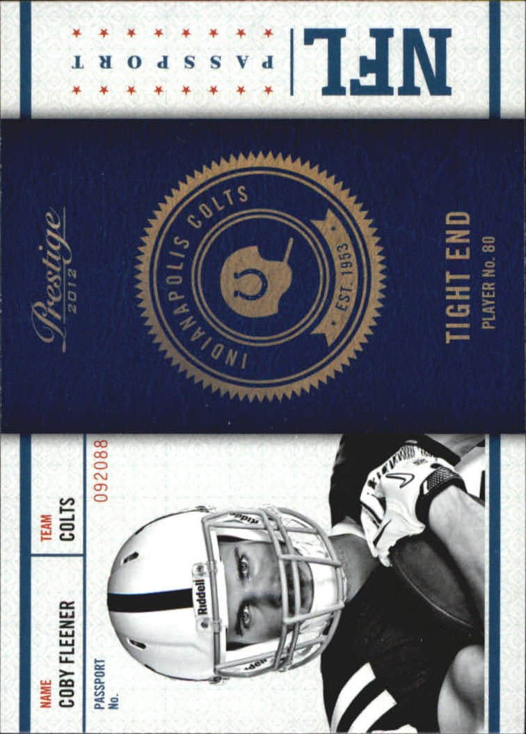 2012 Prestige NFL Passport #16 Coby Fleener