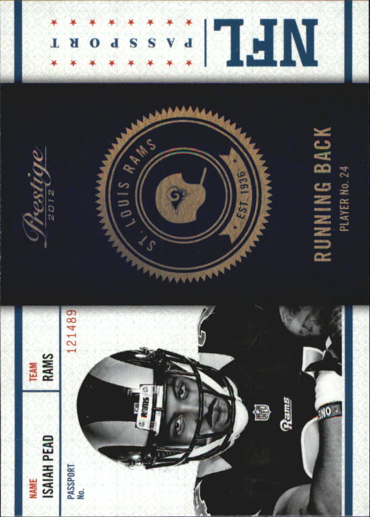 2012 Prestige NFL Passport #19 Isaiah Pead