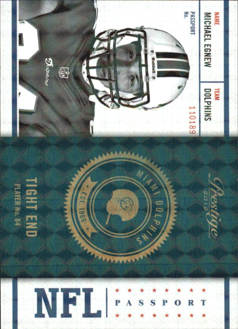 2012 Prestige NFL Passport Holokote #24 Michael Egnew
