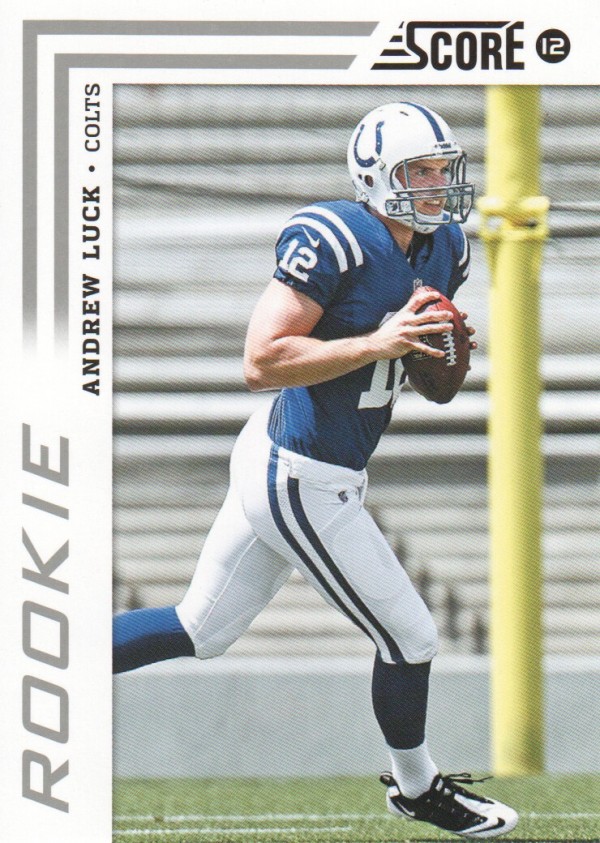 2012 Score #304A Andrew Luck RC/(scrambling pose)