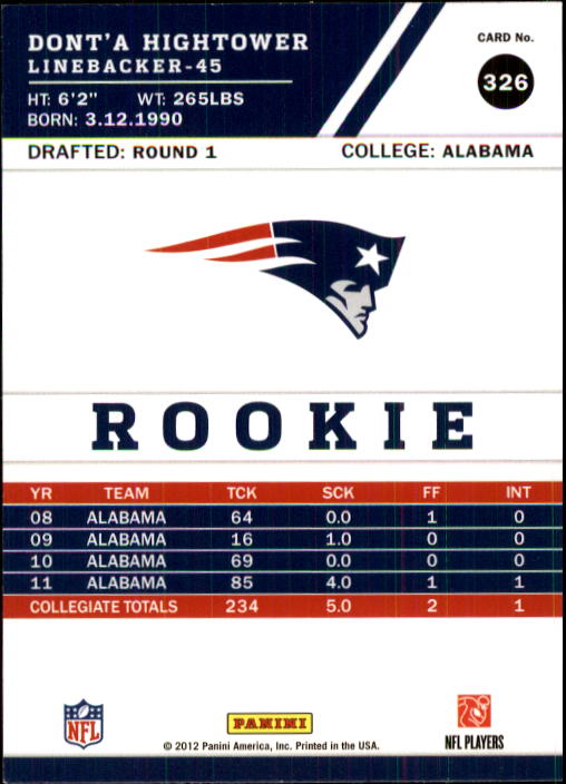 2012 Score Football Card Pick (Base) 252-400