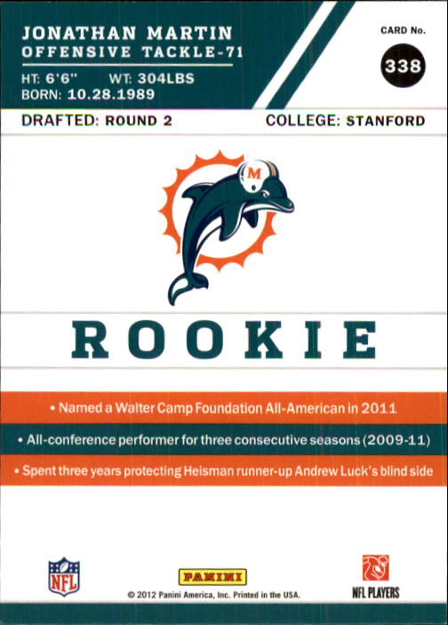 2012 Score Football Card Pick (Base) 252-400