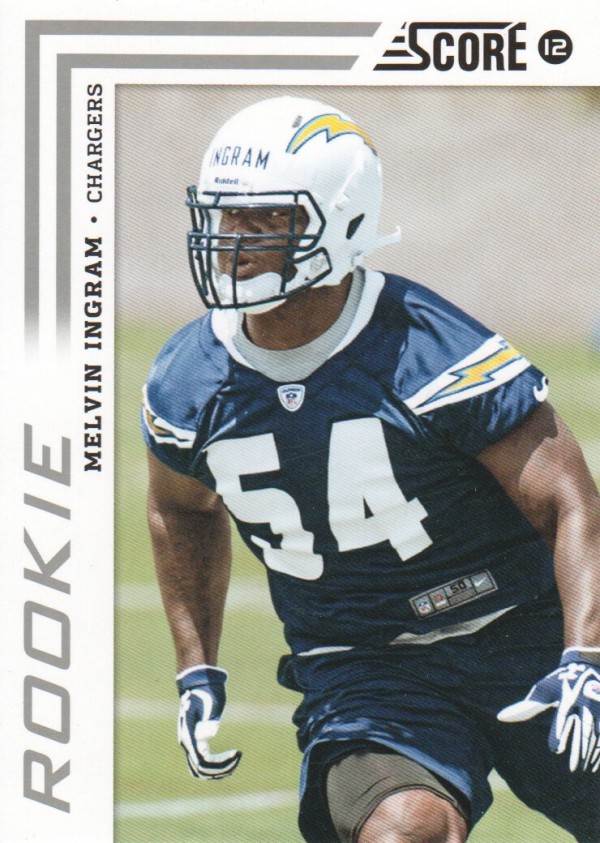 2012 Score #353A Melvin Ingram RC/(looking right)