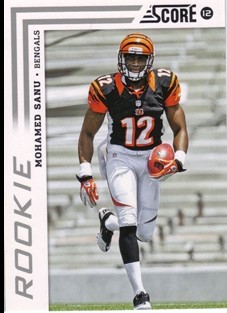 2012 Score #357A Mohamed Sanu RC/(ball in left hand)