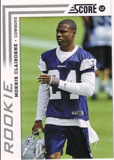 2012 Score #358A Morris Claiborne RC/(hand covers numbers)