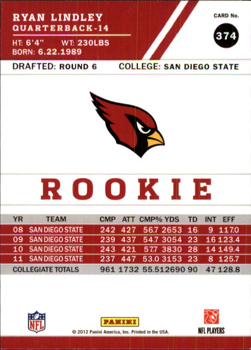 2012 Score Football Card Pick (Base) 252-400