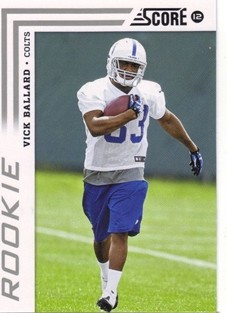 2012 Score Football Card Pick (Base) 252-400