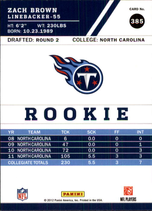 2012 Score Football Card Pick (Base) 252-400