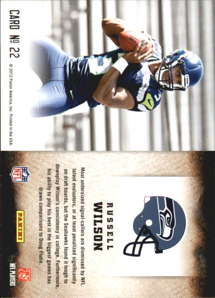 2012 Score Hot Rookies Glossy #22 Russell Wilson back image