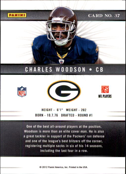 2012 Elite #37 Charles Woodson back image