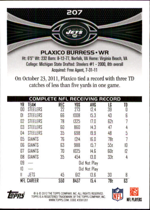 A1481- 2012 Topps Football Cards 203-402 +Rookies -You Pick- 15+ FREE US SHIP - Picture 9 of 351