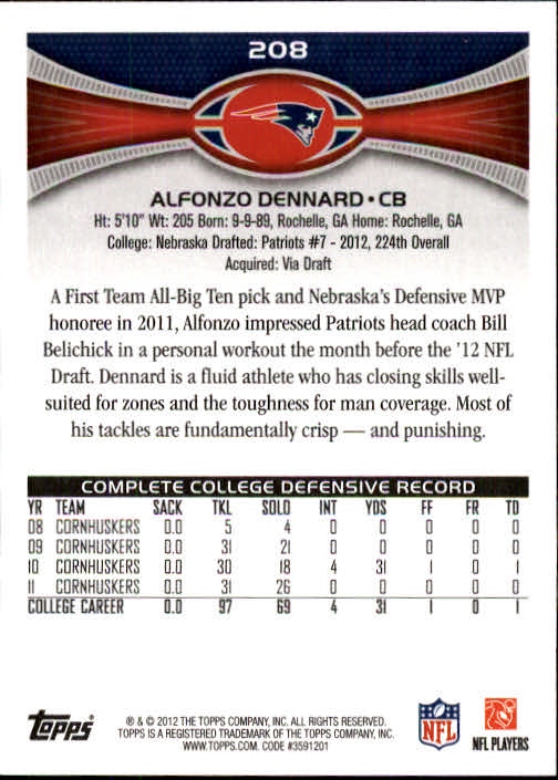 A1481- 2012 Topps Football Cards 203-402 +Rookies -You Pick- 15+ FREE US SHIP - Picture 11 of 351