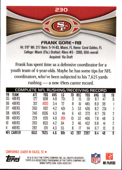A1481- 2012 Topps Football Cards 203-402 +Rookies -You Pick- 15+ FREE US SHIP - Picture 45 of 351