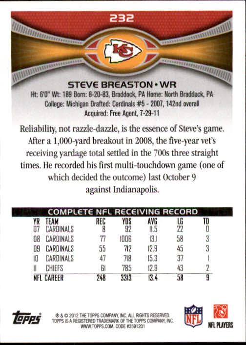 A1481- 2012 Topps Football Cards 203-402 +Rookies -You Pick- 15+ FREE US SHIP - Picture 49 of 351