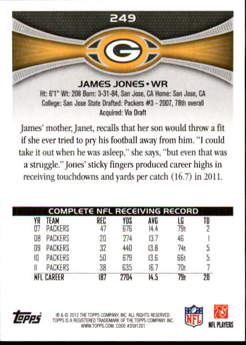 A1481- 2012 Topps Football Cards 203-402 +Rookies -You Pick- 15+ FREE US SHIP - Picture 79 of 351