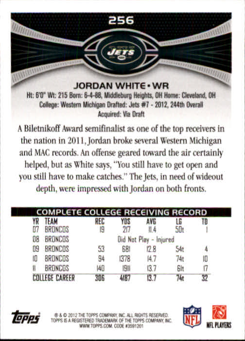 A1481- 2012 Topps Football Cards 203-402 +Rookies -You Pick- 15+ FREE US SHIP - Picture 91 of 351