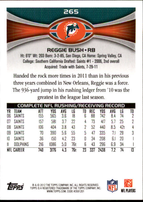 A1481- 2012 Topps Football Cards 203-402 +Rookies -You Pick- 15+ FREE US SHIP - Picture 107 of 351