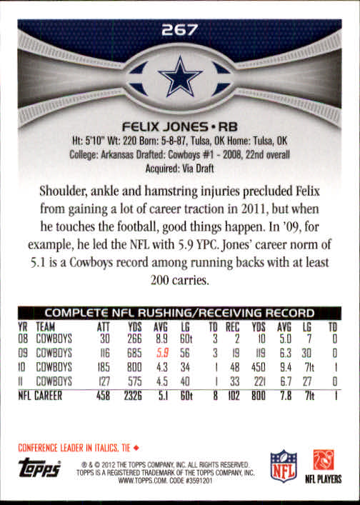 A1481- 2012 Topps Football Cards 203-402 +Rookies -You Pick- 15+ FREE US SHIP - Picture 111 of 351