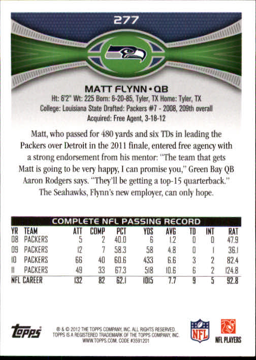 A1481- 2012 Topps Football Cards 203-402 +Rookies -You Pick- 15+ FREE US SHIP - Picture 127 of 351