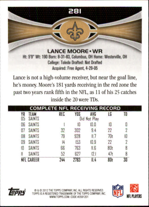A1481- 2012 Topps Football Cards 203-402 +Rookies -You Pick- 15+ FREE US SHIP - Picture 135 of 351
