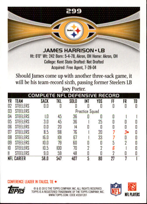 A1481- 2012 Topps Football Cards 203-402 +Rookies -You Pick- 15+ FREE US SHIP - Picture 169 of 351