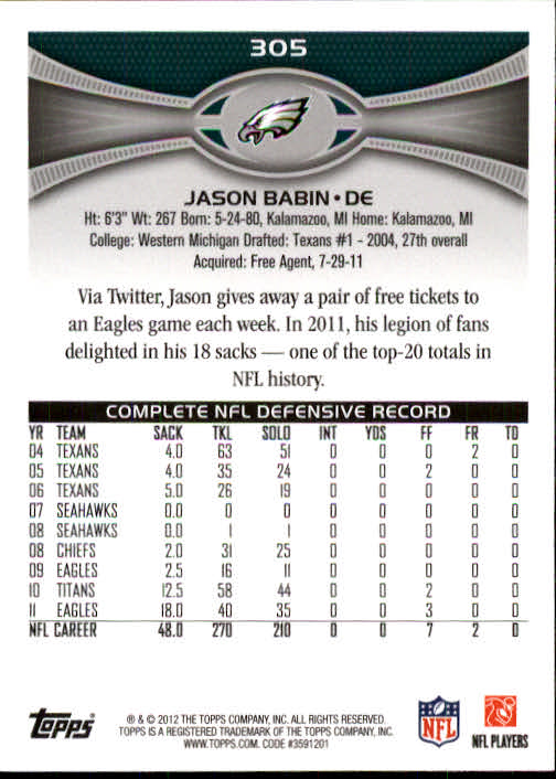 A1481- 2012 Topps Football Cards 203-402 +Rookies -You Pick- 15+ FREE US SHIP - Picture 177 of 351