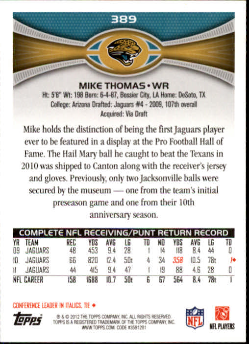 A1481- 2012 Topps Football Cards 203-402 +Rookies -You Pick- 15+ FREE US SHIP - Picture 325 of 351