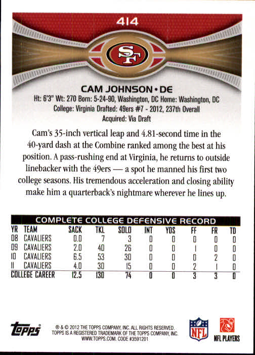 A1481- 2012 Topps Football Cards 403-440 +Inserts -You Pick- 15+ FREE US SHIP - Picture 22 of 224
