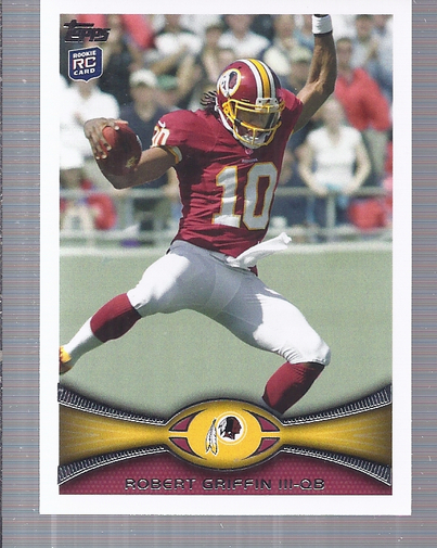 2012 Topps #340C Robert Griffin III FS/(leaping pose, factory set insert)